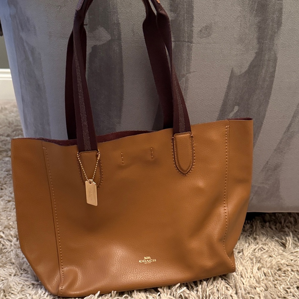 Coach Tan Leather Tote Bag